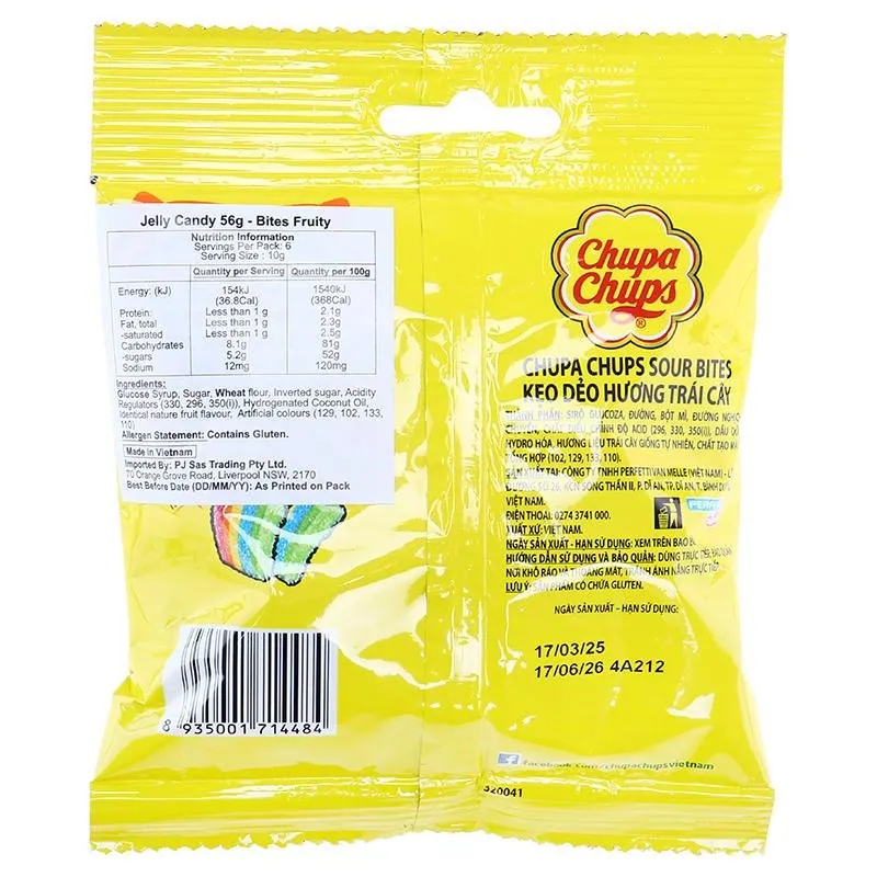 Chupa Chups Sour Bites 56g Bag – image 3