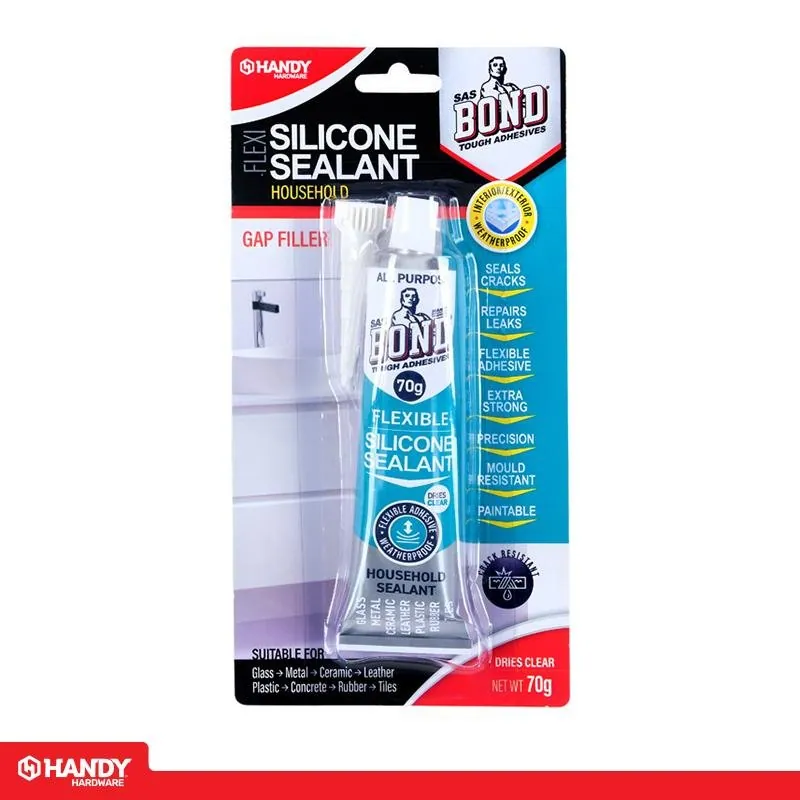 Silicone Sealant Household 70g (Dries Clear) – image 4