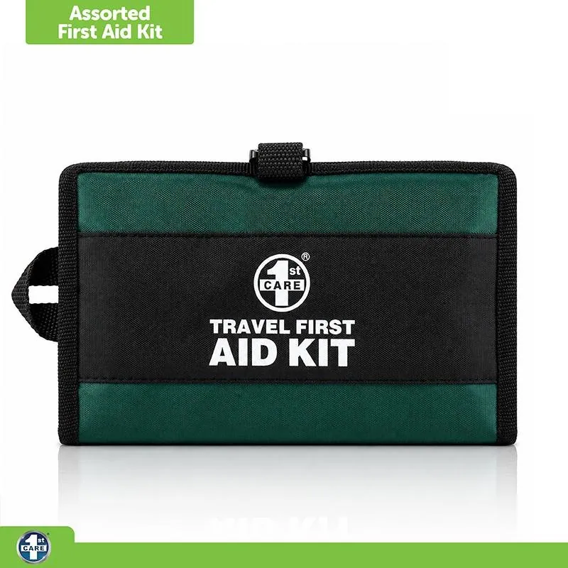 First Aid Kit Travel Essentials Assorted with Carry Case 57pc – image 4