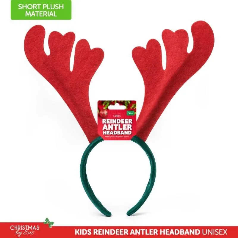 Christmas Headband Antler 31.5cm X 35cm Red/Green – image 4