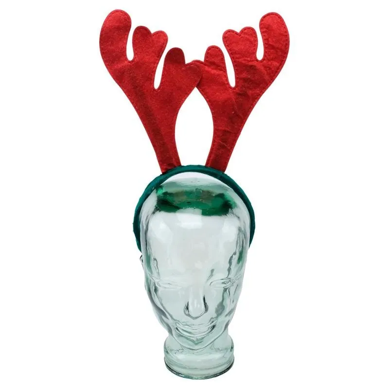 Christmas Headband Antler 31.5cm X 35cm Red/Green – image 2