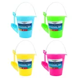 Beach Play Bucket & Shovel Set 2pc 17cm X 17cm Blue, Pink, Green & Yellow – image 4