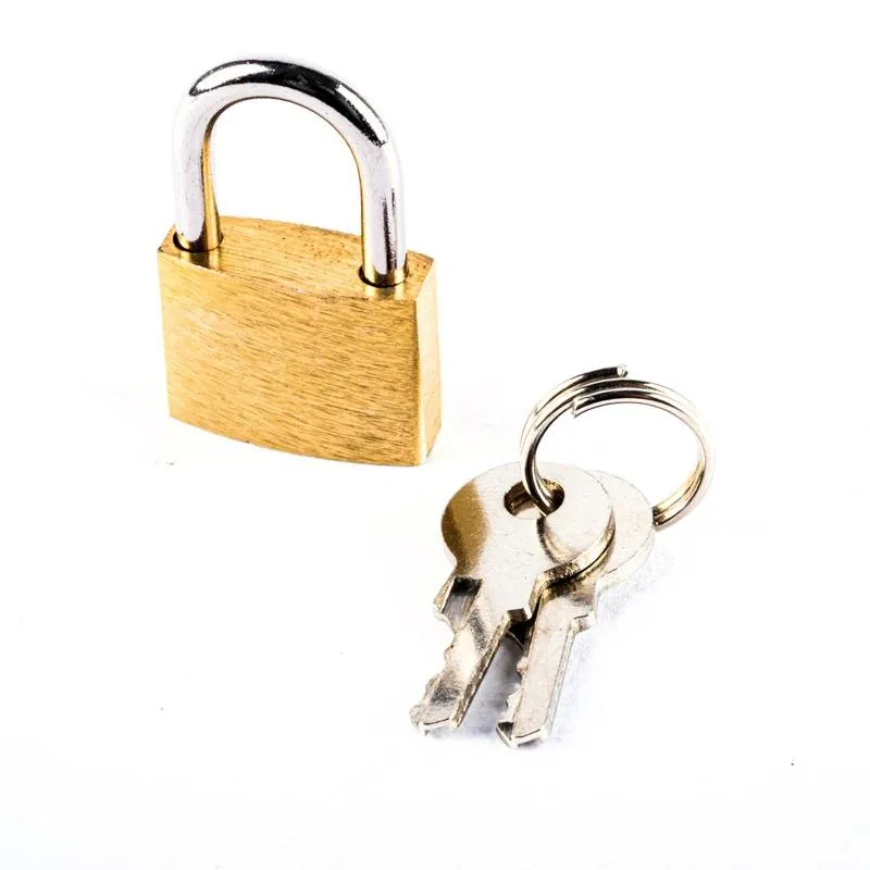 Padlock Solid Brass 18mm Includes 2 Keys Per Lock 2pk – image 2