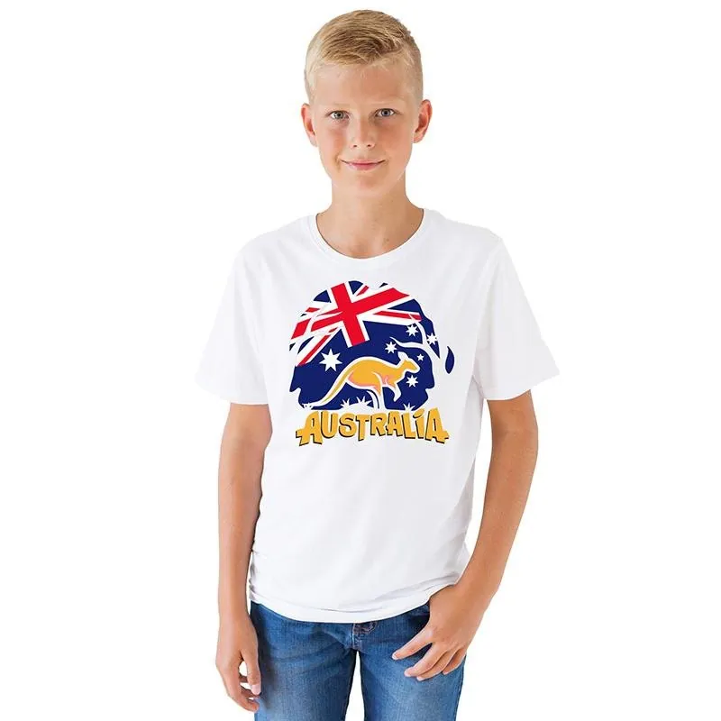 Shirt Short Sleeve Kids Sizes: S, M, L & XL Blue & White Assorted Designs (333301) – image 2