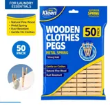 Pegs 50pk - Pine Wood – image 4