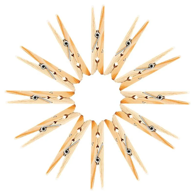 Pegs 50pk - Pine Wood – image 2