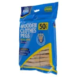 Pegs 50pk - Pine Wood – image 3