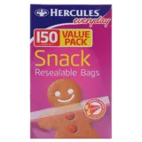 Hercules Snack Bags Snap Lock 150pk 15cm X 9cm – image 3
