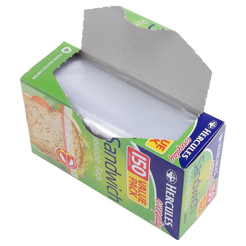 Hercules Snap Lock Sandwich Bags 17 x 15.5cm (150 Pack) — photo 3 of 3