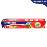 Hercules Storage Bags Resealable Twin Zip Jumbo 8pk 33cm X 38cm – image 4