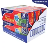 Hercules Bags Strorage Medium Resealable Twin Zip 22cm X 25cm 50pk – image 4