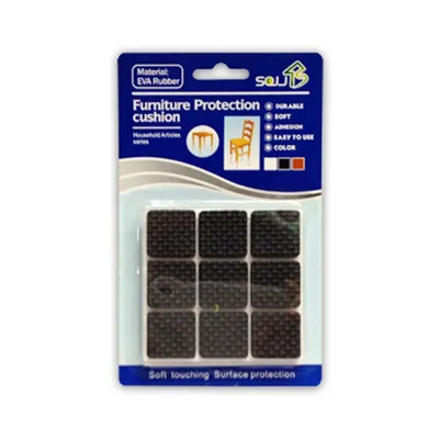 Furniture Protection Mats Sqr 18pc Rubber
