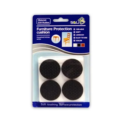 Furniture Protection Mats Rnd 8pc Rubber