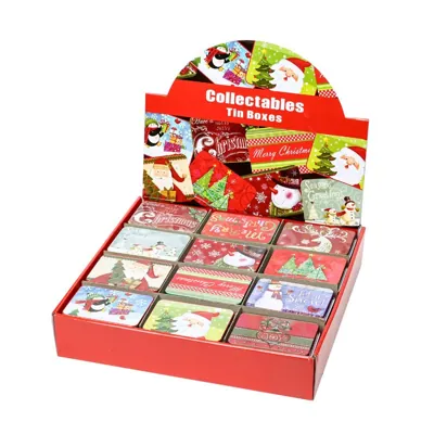Christmas Gift Card Tin 9.8x6.3x2.1cm
