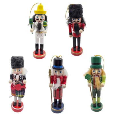 Christmas Wood Nutcracker 3.2x3.2x13cm English/Irish/Socttish