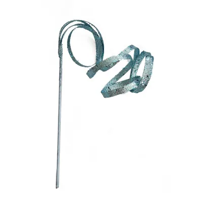 Christmas Glitter Curly Pick 113cm Blue