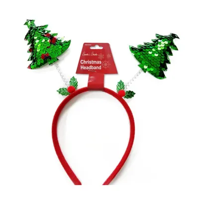 Christmas Head Bopper Sequin Tree