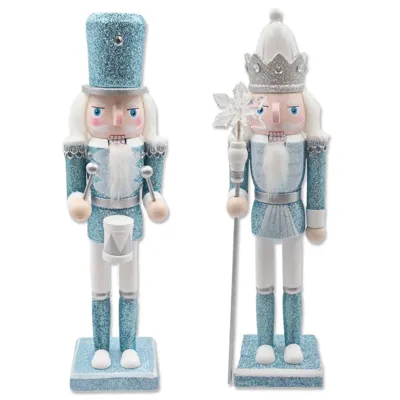 Wooden Nutcracker 7.5x6.5x30cm Blue