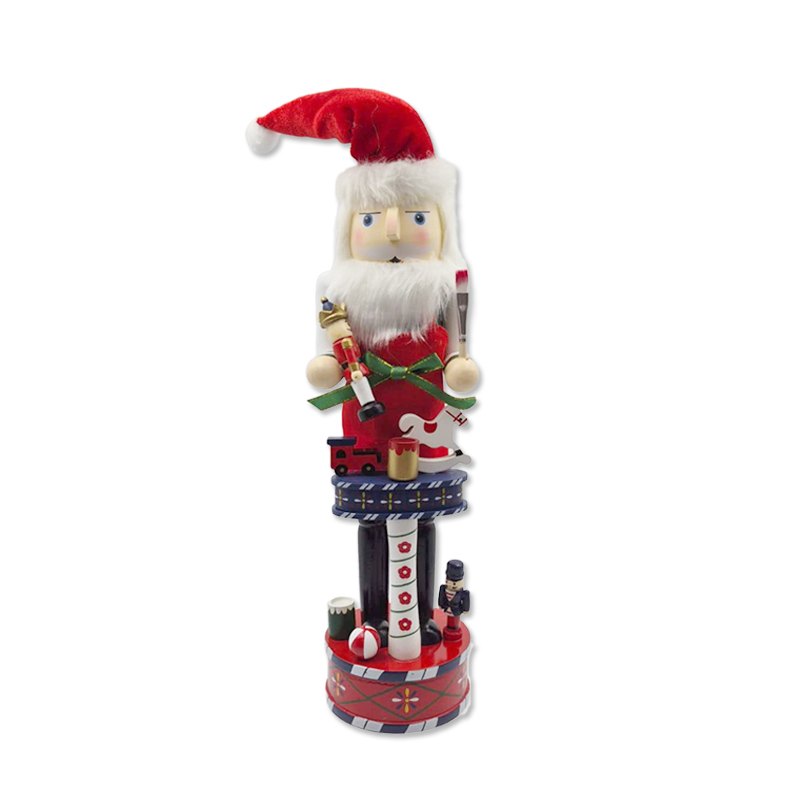 Christmas Wooden Nutcracker Santa Hat 10x10x39cm — photo 1 of 1