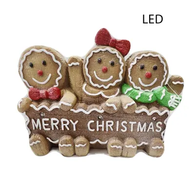 MGO Gingerman w/"Merry Christmas" 36*11*26cm+led