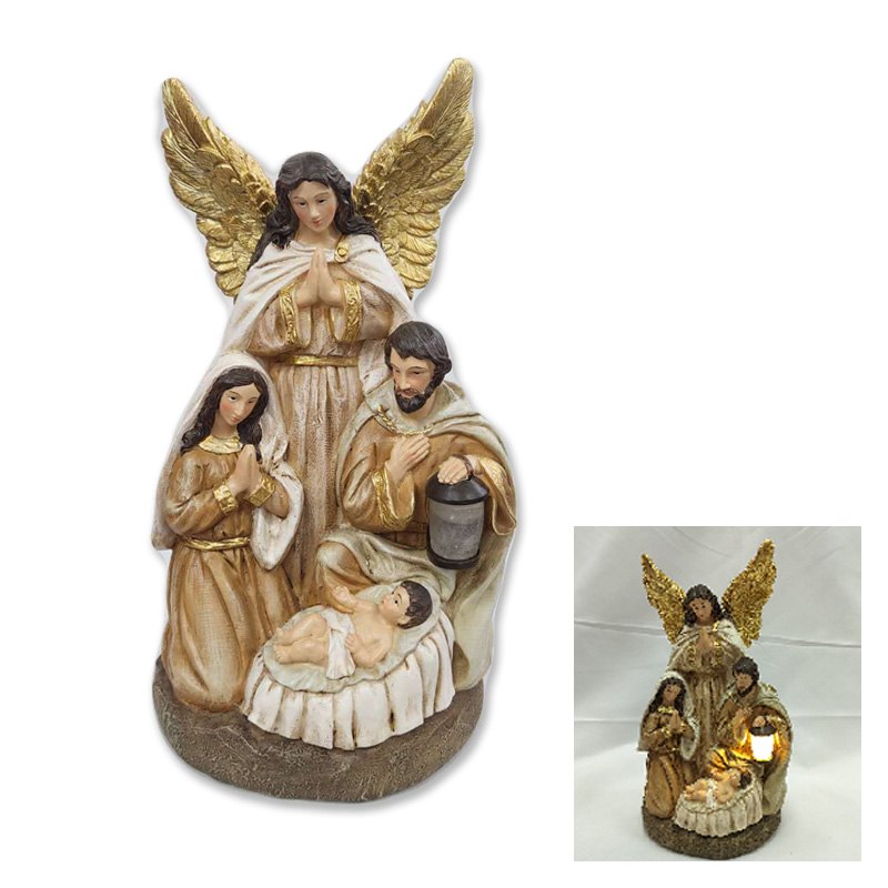 Nativity Joseph Family 10.8*13.5*23.4cm w/LED — photo 1 of 1
