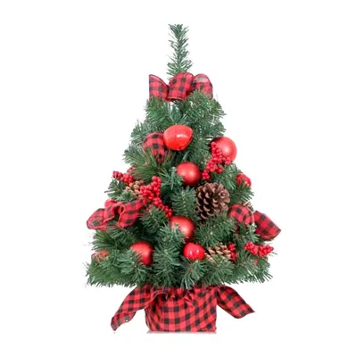Christmas Tree Mini Buffalo Plaid Dsn 60cm
