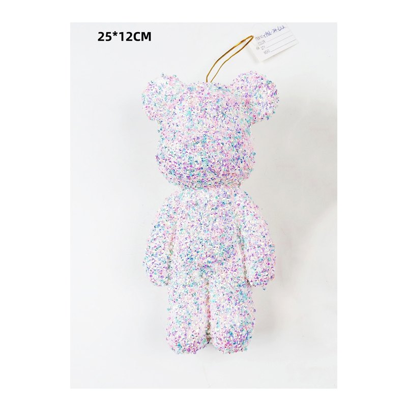Christmas Glitter/Sequin Bear 25x12cm — photo 1 of 1