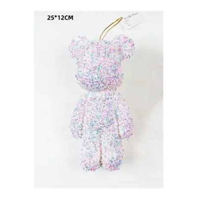 Christmas Glitter/Sequin Bear 25x12cm