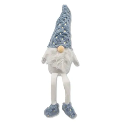 Plush Christmas Blue Gnome Dangling Feet 9x9x47cm