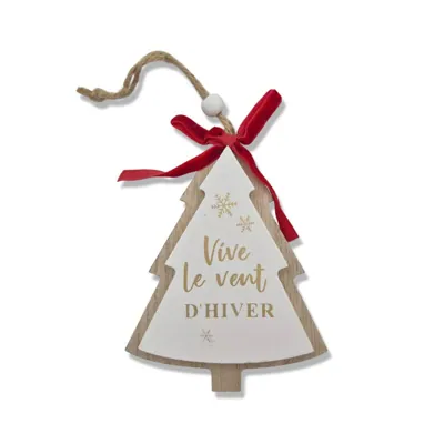 Wooden Hanging Xmas Tree 11.5cm