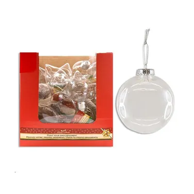 Paint-Your-Own Clear Ornaments