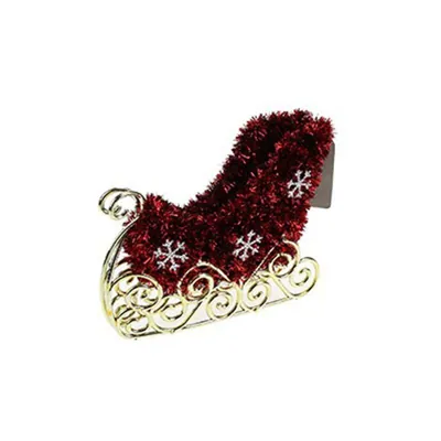 Christmas Tinsel 3D Sleigh 15.88cm