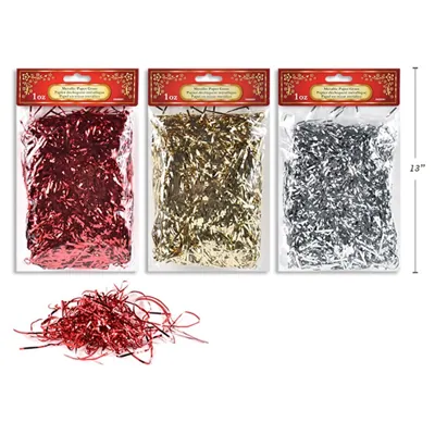 Christmas Paper Shreds Metallic