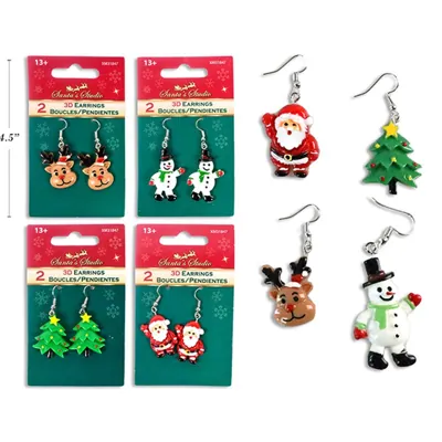 Christmas Earrings 2.9-3.5CM