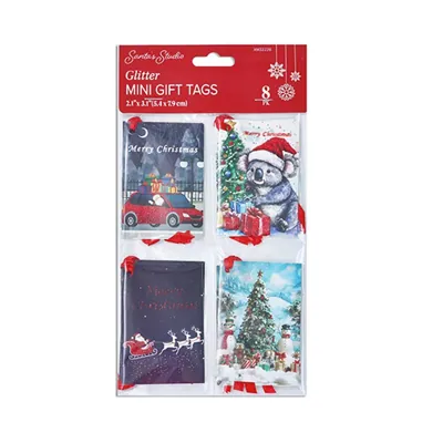 Christmas Gift Tags 8pk 2in X 4in 5x10cm