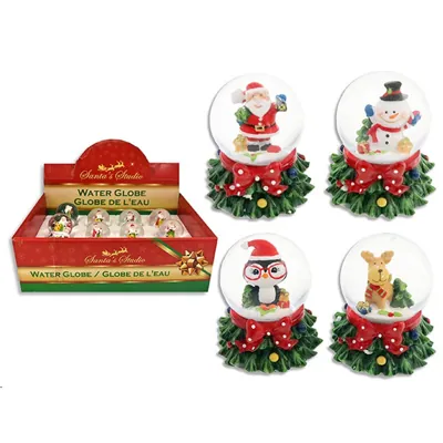 Christmas Water Globe with Resin Tree Base 45mm Globe 6.35cmH